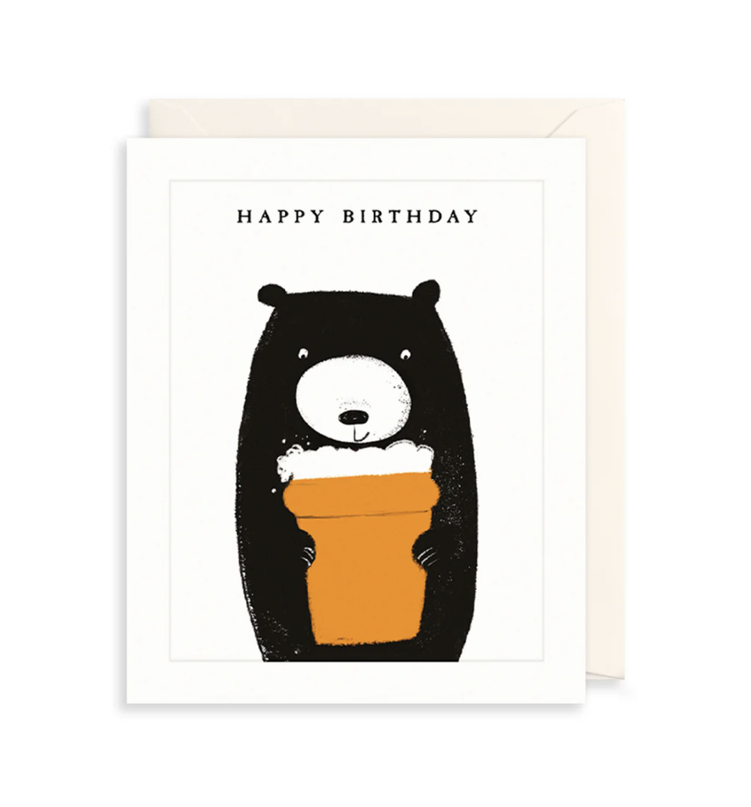 Bear Card - Beer Birthday
