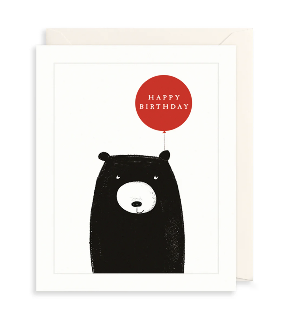 Bear Card - HB - Bear And Balloon