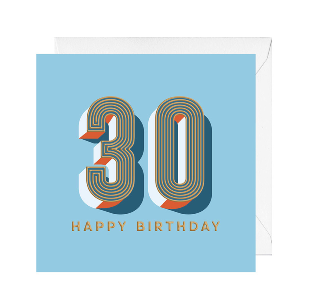 Decade Card - Happy Birthday 30