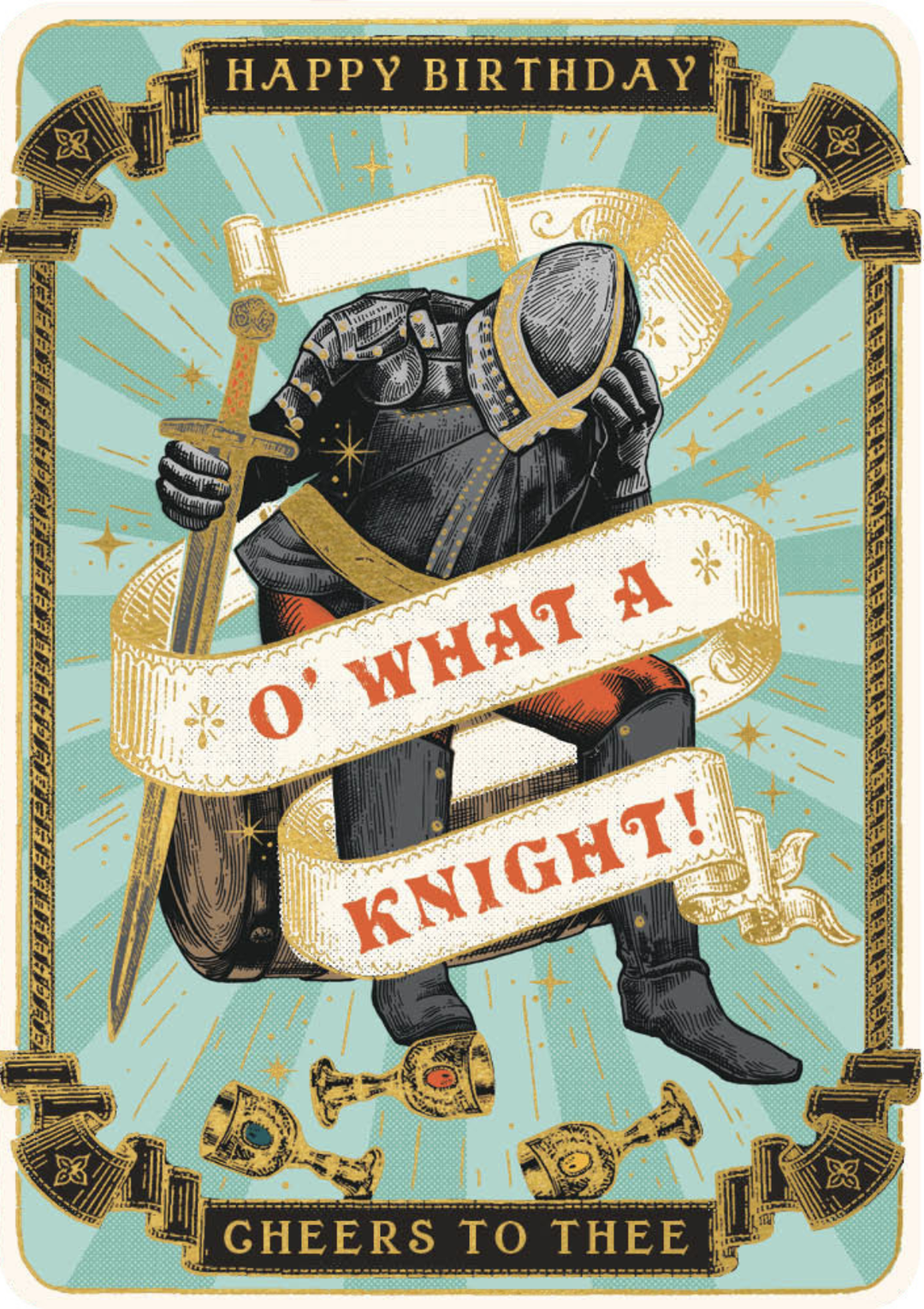 Huzzah Card - O' What a Knight