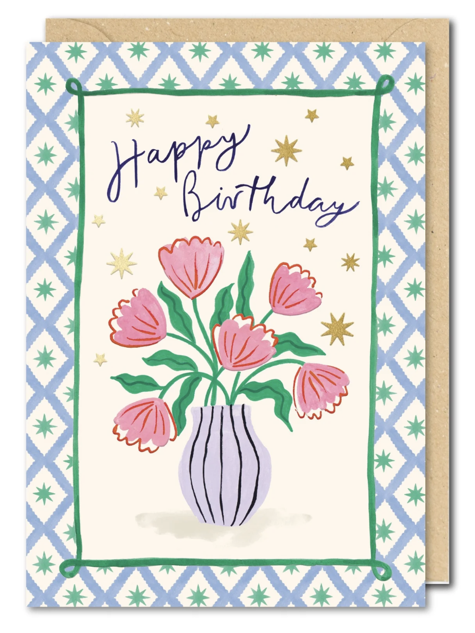 Genevieve Card - Birthday Flowers