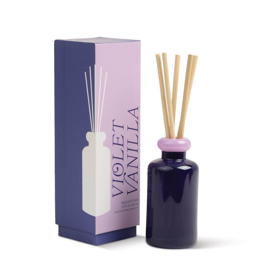 Stacked Glass Diffuser - Violet Vanilla