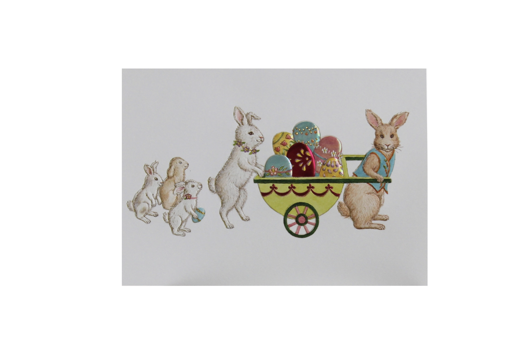 Paula Skene Card - Easter Egg Cart