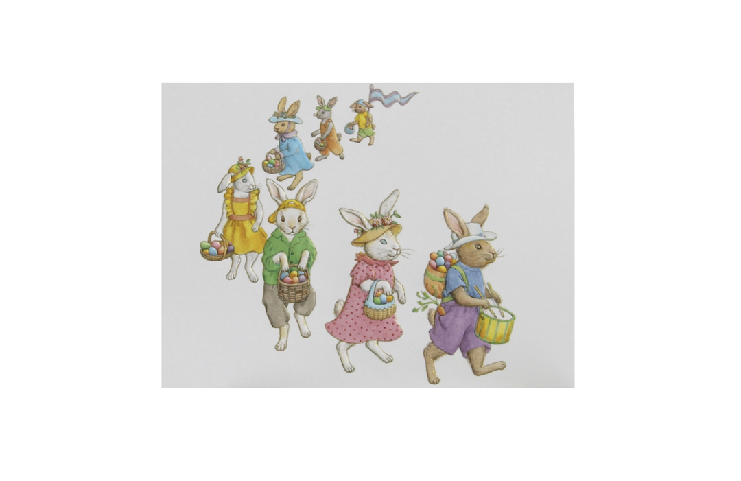 Paula Skene Card -Easter Parade Card