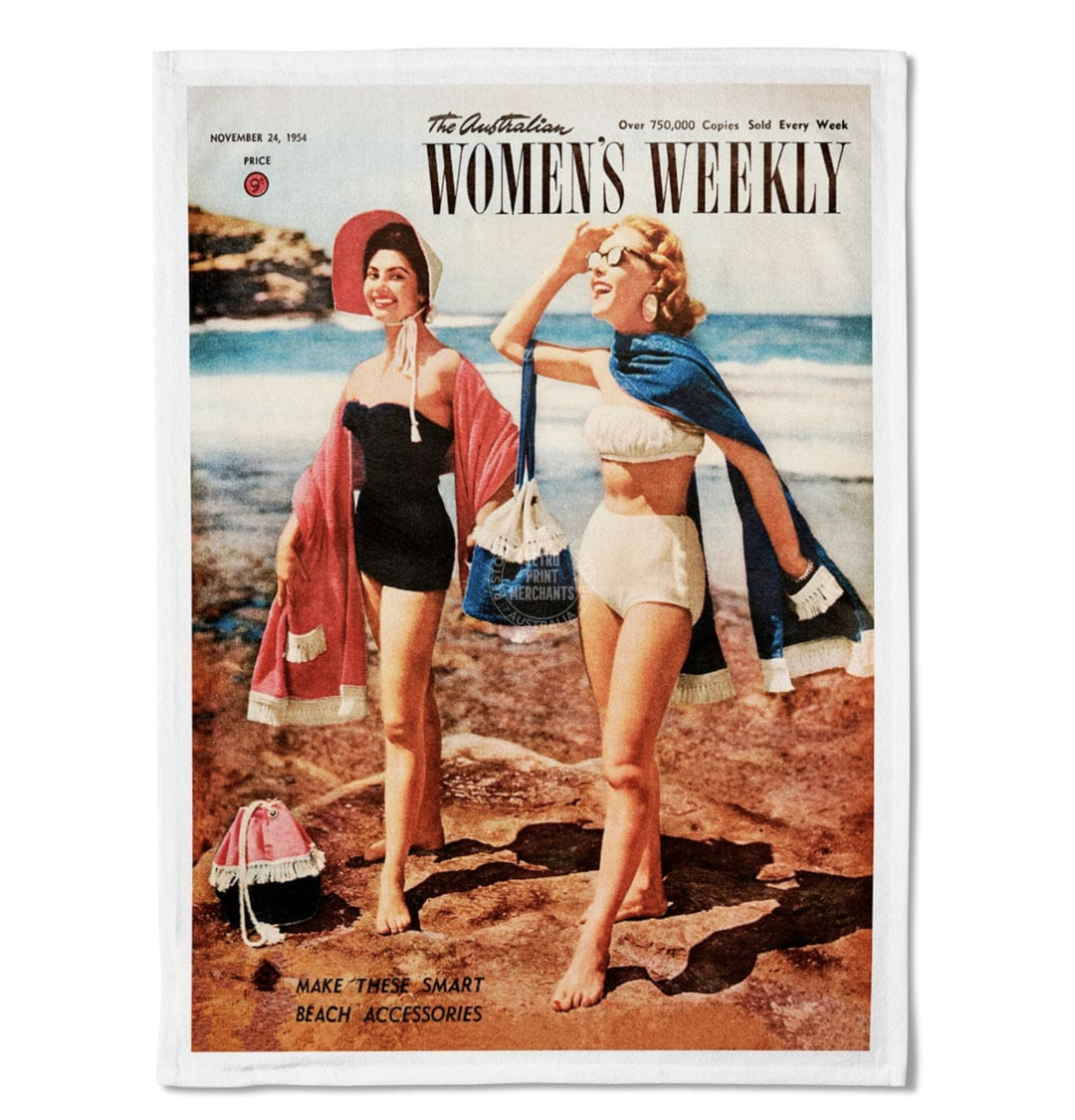 Tea Towel - The Australian Women's Weekly Beside The Seaside