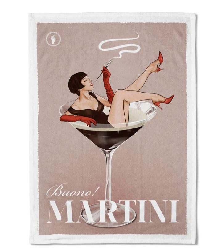 Tea Towel - Martini