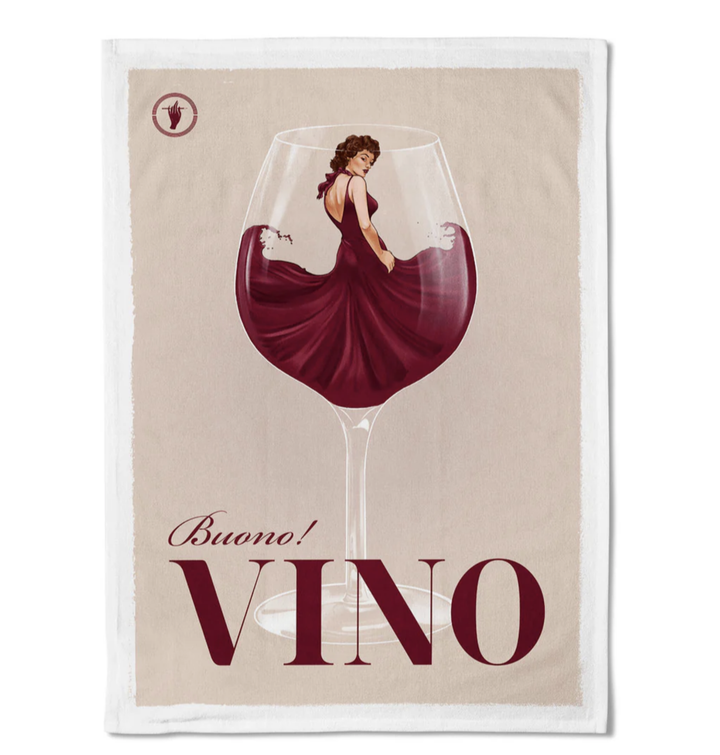 Tea Towel - Vino