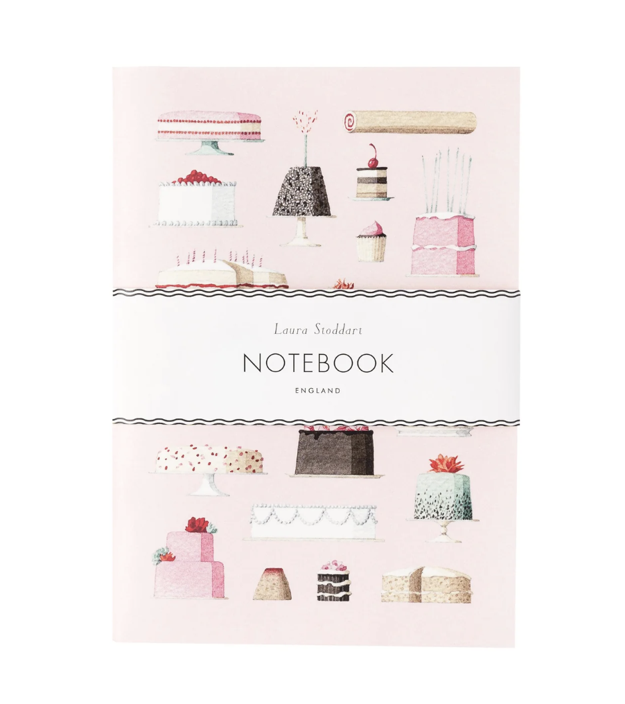 Laura Stoddart Ruled Notebook - A5 - Cakes