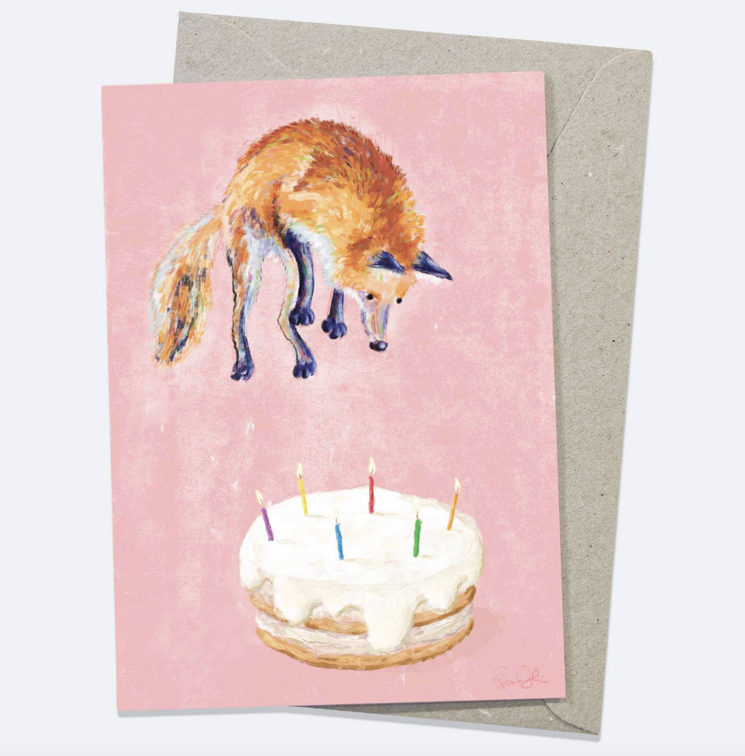 Beau Wylie Card - Cake Fox