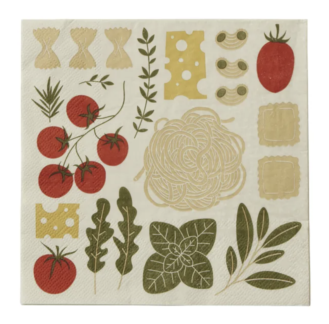 Napkins - Deli Red/Olive