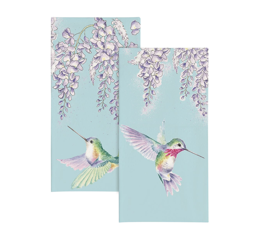 Hannah Dale Pocket Tissue - Hummingbird Wisteria Wishes