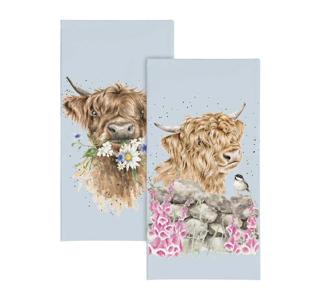 Hannah Dale Pocket Tissue - Highland Cow Daisy Coo