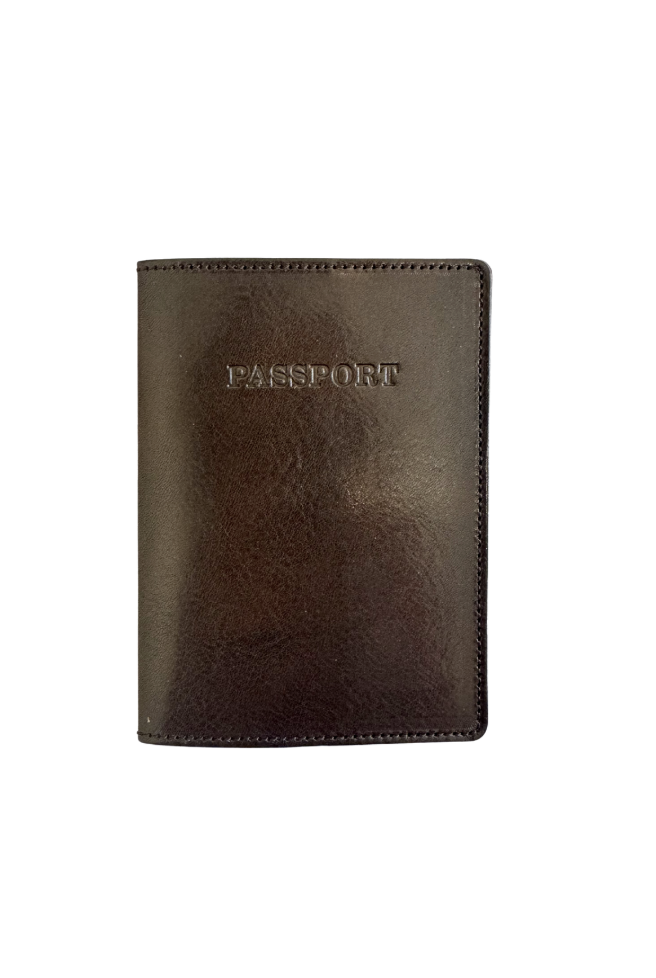 Manufactus Leather Passport Holder - Chocolate