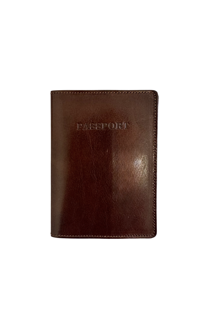 Manufactus Leather Passport Holder -  Brown