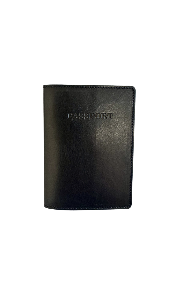 Manufactus Leather Passport Holder - Black