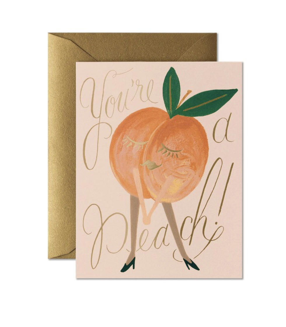 Rifle Paper Co Card - You're A Peach