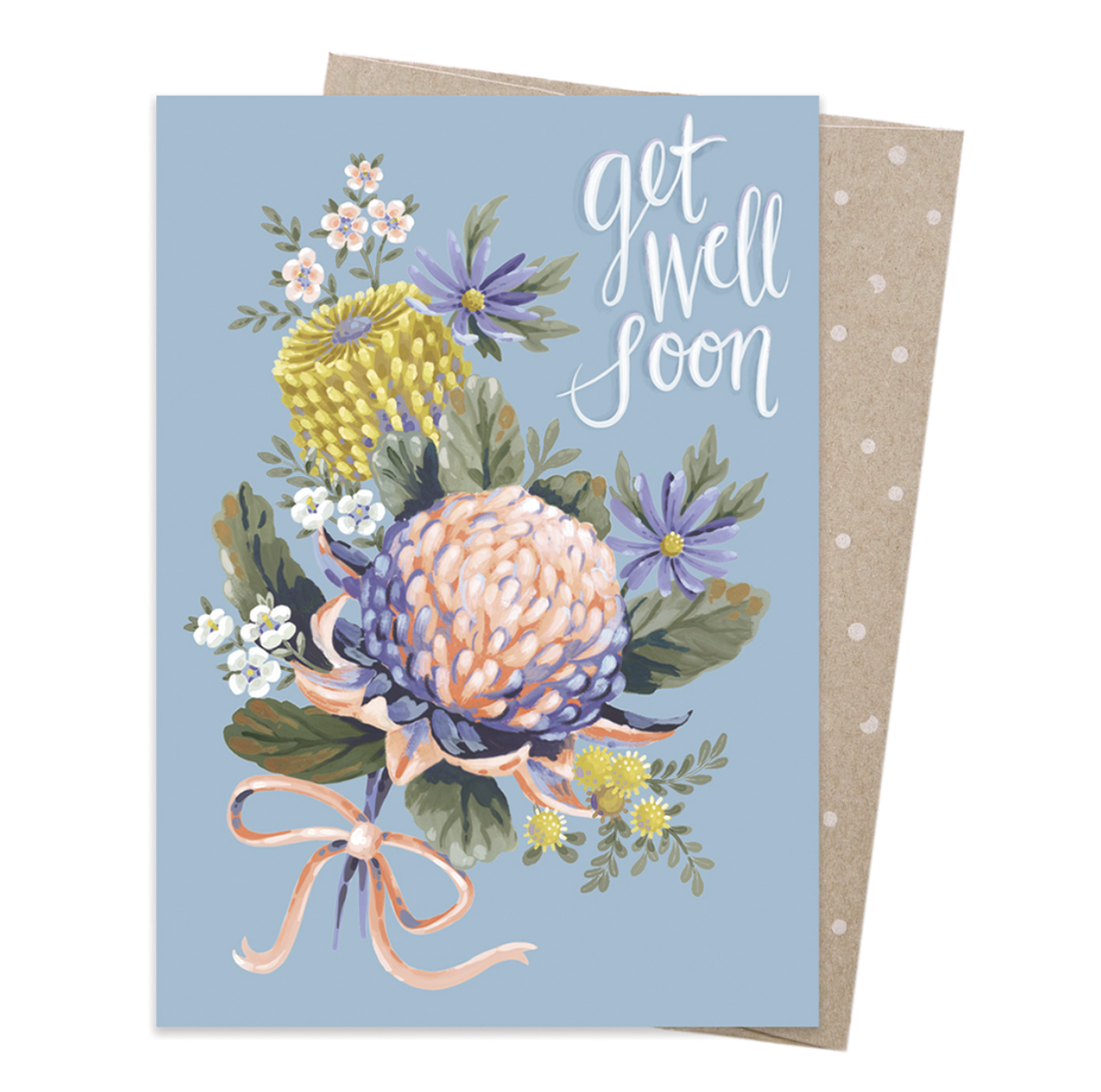 Earth Greetings Card - Get Well Posy