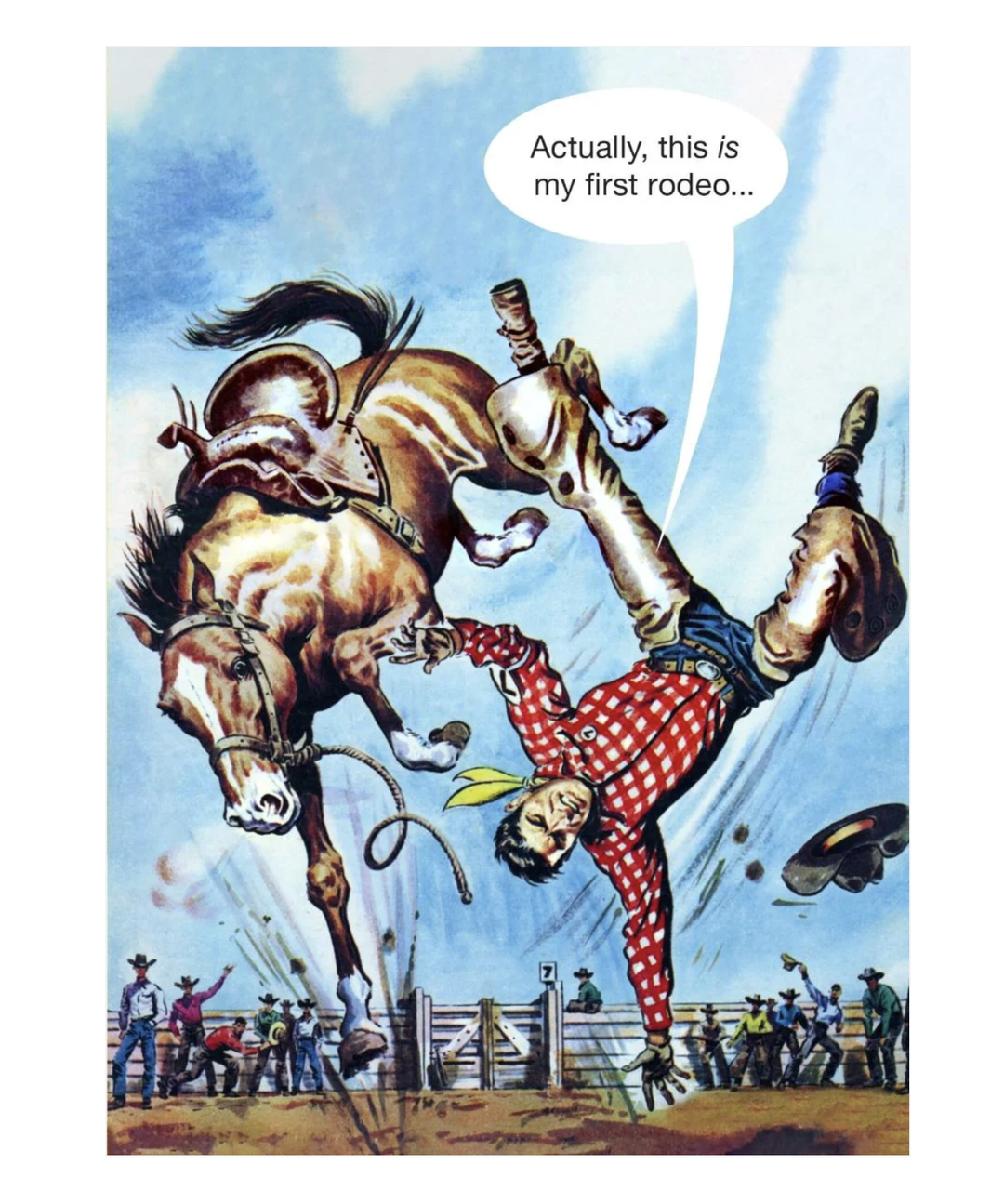 Kiss Me Kwik Card - Rodeo