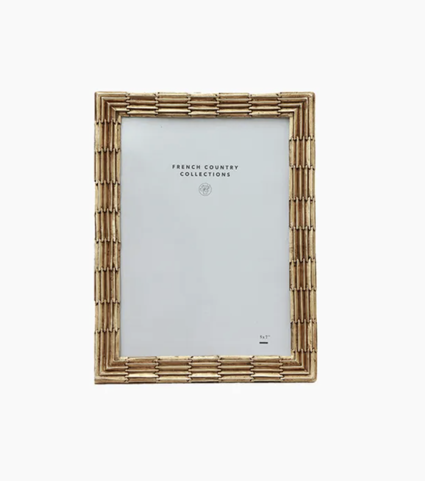 Ridge Photo Frame Champagne 5x7 – Art Deco Style Frame