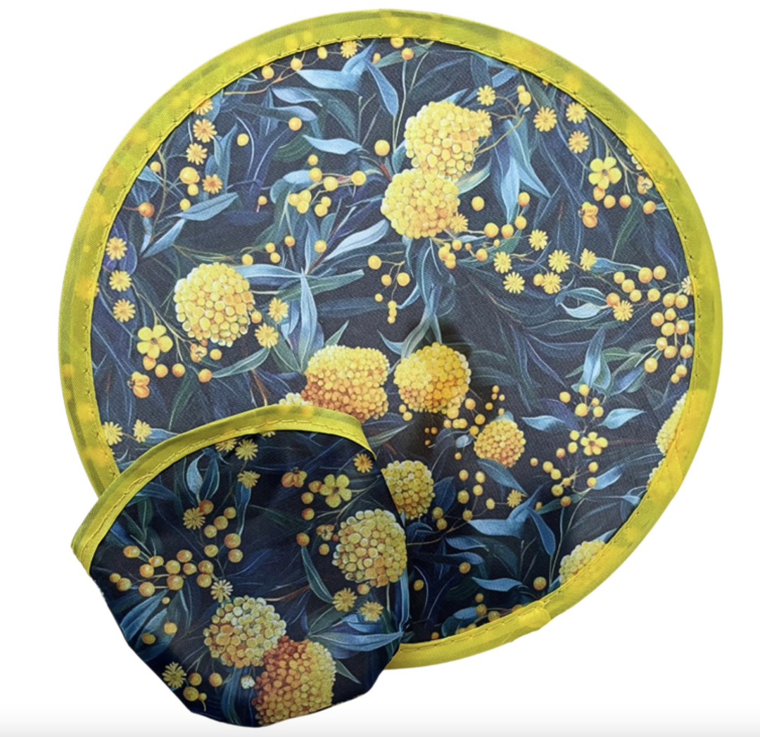 Twist Hand Fan - Golden Wattle