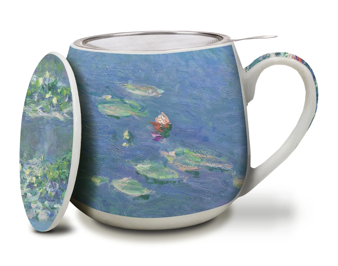 Tea Infuser Mug - Monet's Water Lilies