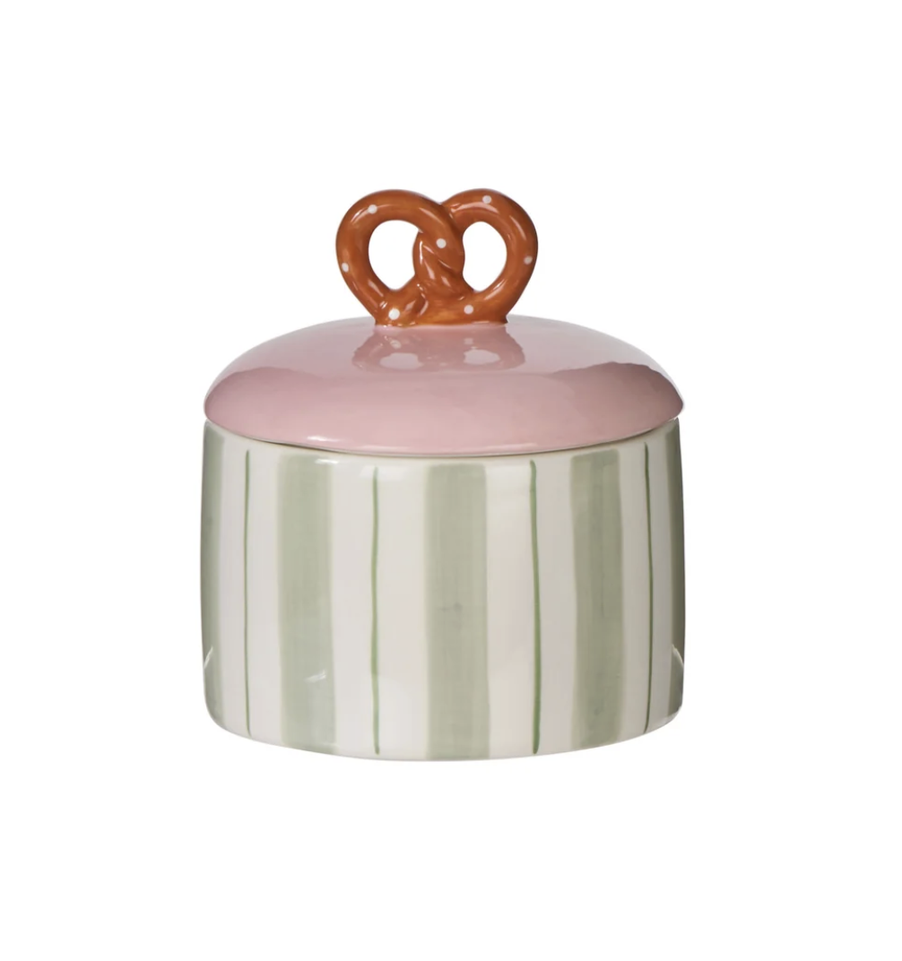 Pierre Pretzel Stripe Jar