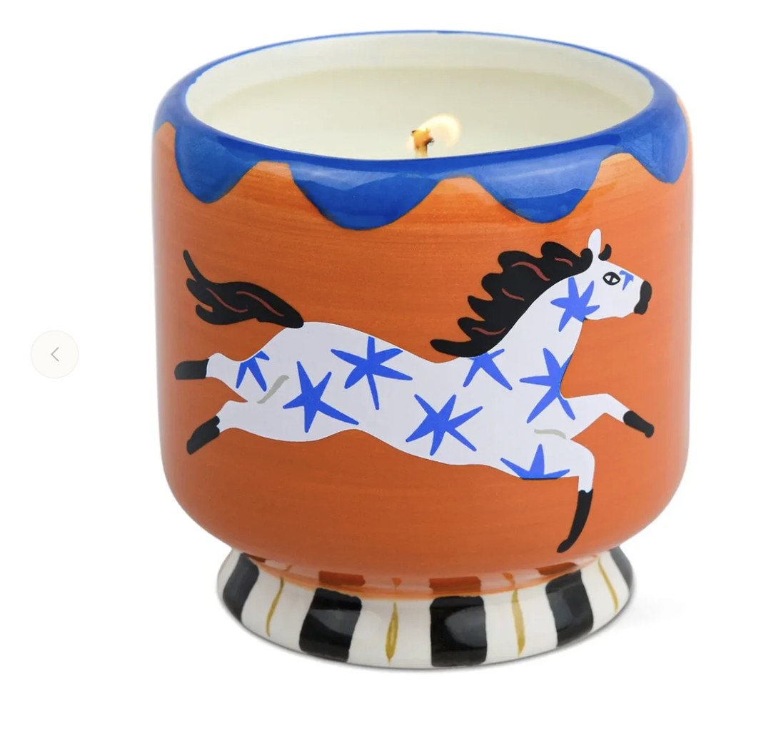 Paddywax 8oz Horse Ceramic Candle - Sienna Sunset