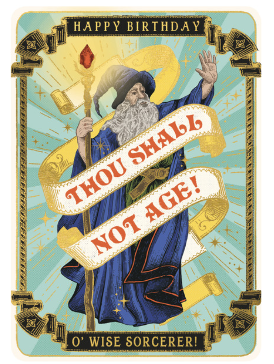 Huzzah Card - Thou Shall Not Age