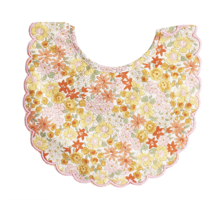Scallop Bib - Sweet Marigold
