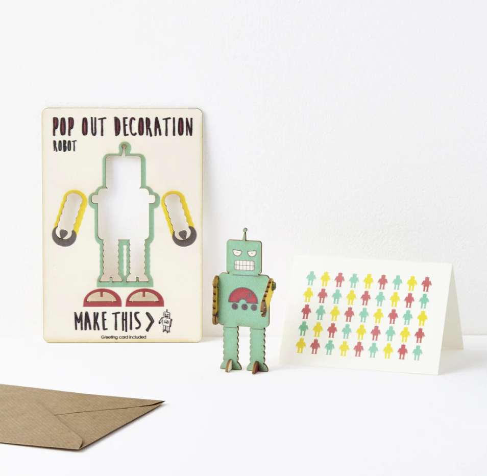 Pop Out Decoration Card - Robot