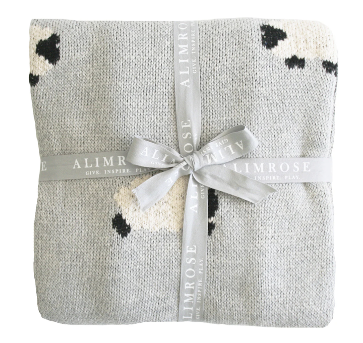 Baa Baa Baby Blanket - Grey