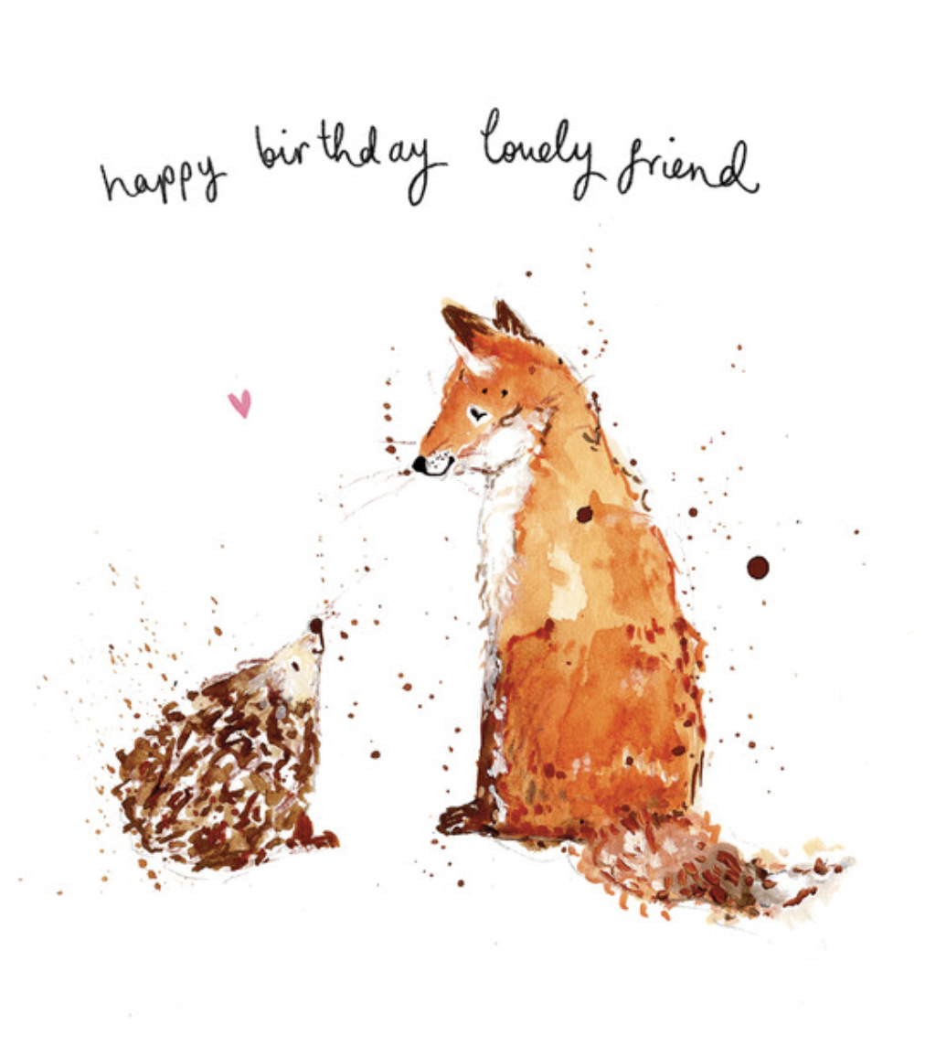 Hedgehog & Fox Lovely Friend
