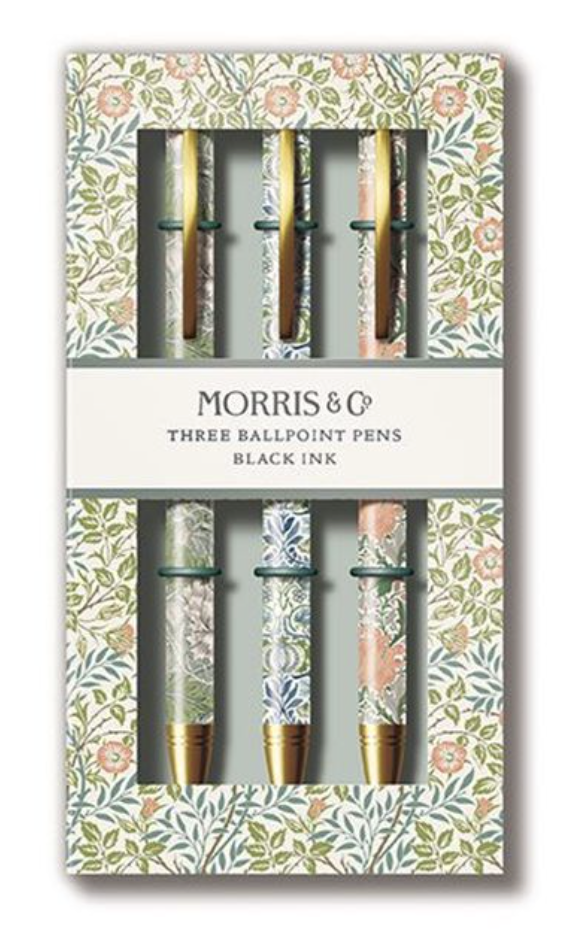 William Morris Three Pen Set - Sweet Briar