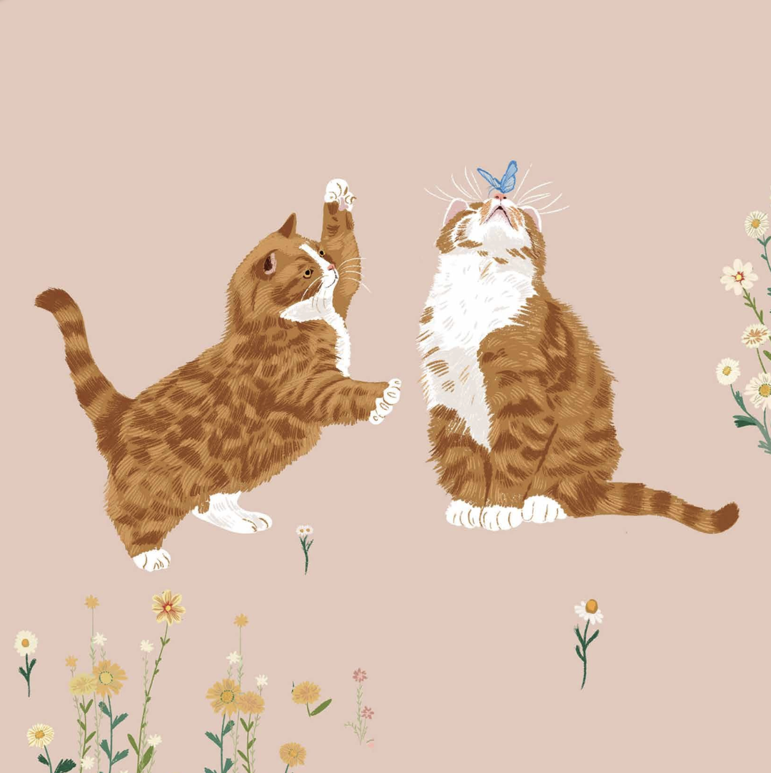 Alissa Levy Card - Butterfly Attack Cats
