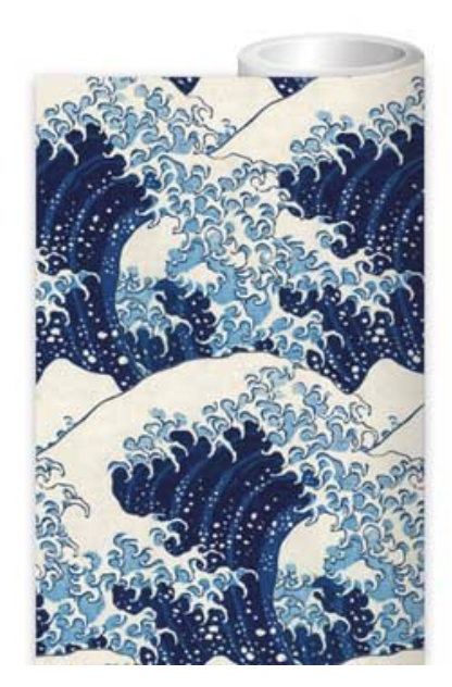 Museums & Galleries Roll Wrap - Hokusai Wave