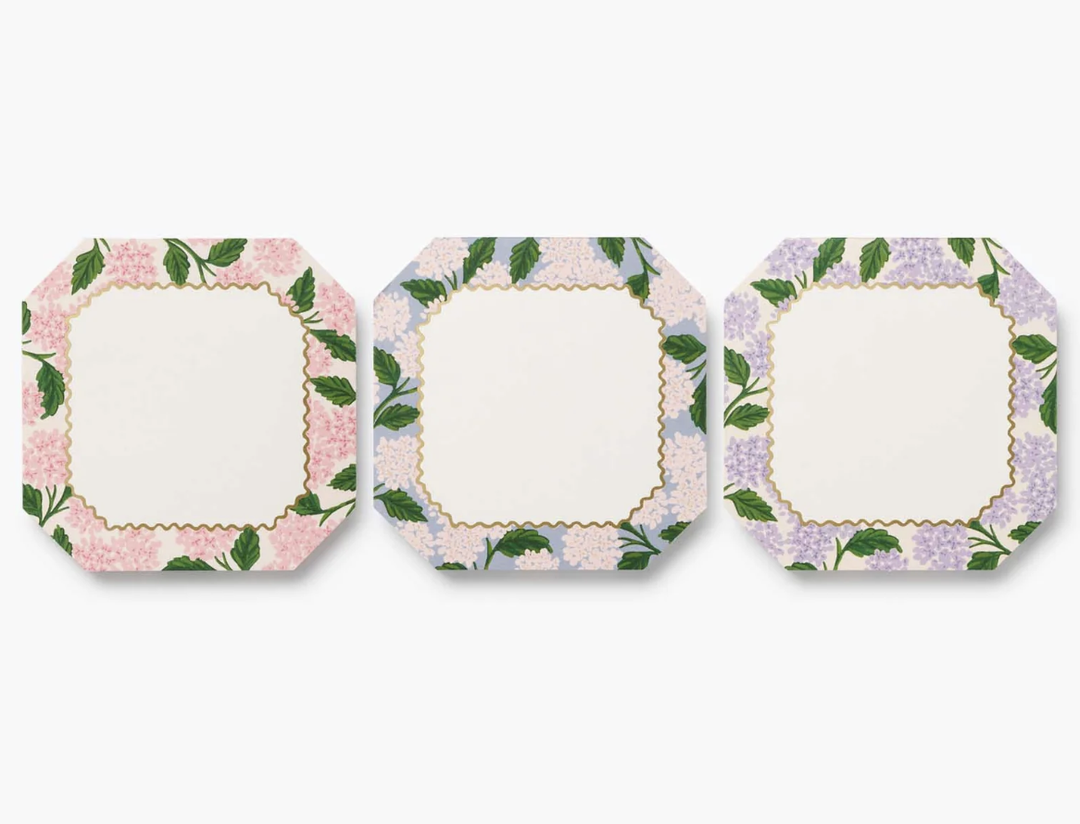 Mini Notepad Trio Pink Hydrangea