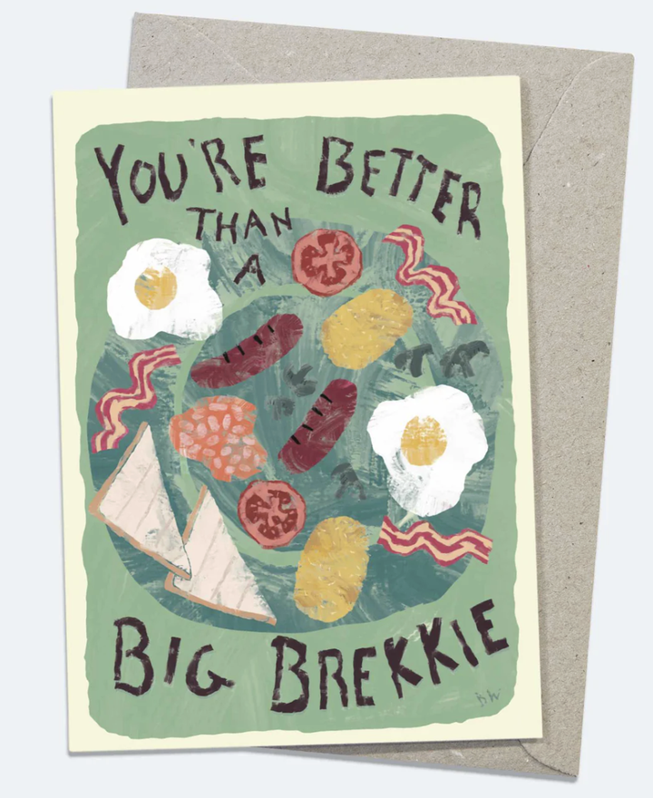 Beau Wylie Greeting Card - Big Brekkie