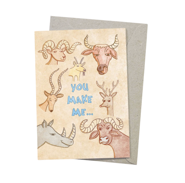 Beau Wylie Card - Horny