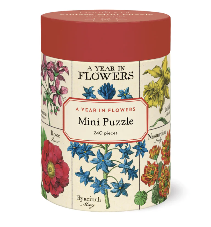 Cavallini & Co. 240 Mini Piece Puzzle - A Year In Flowers