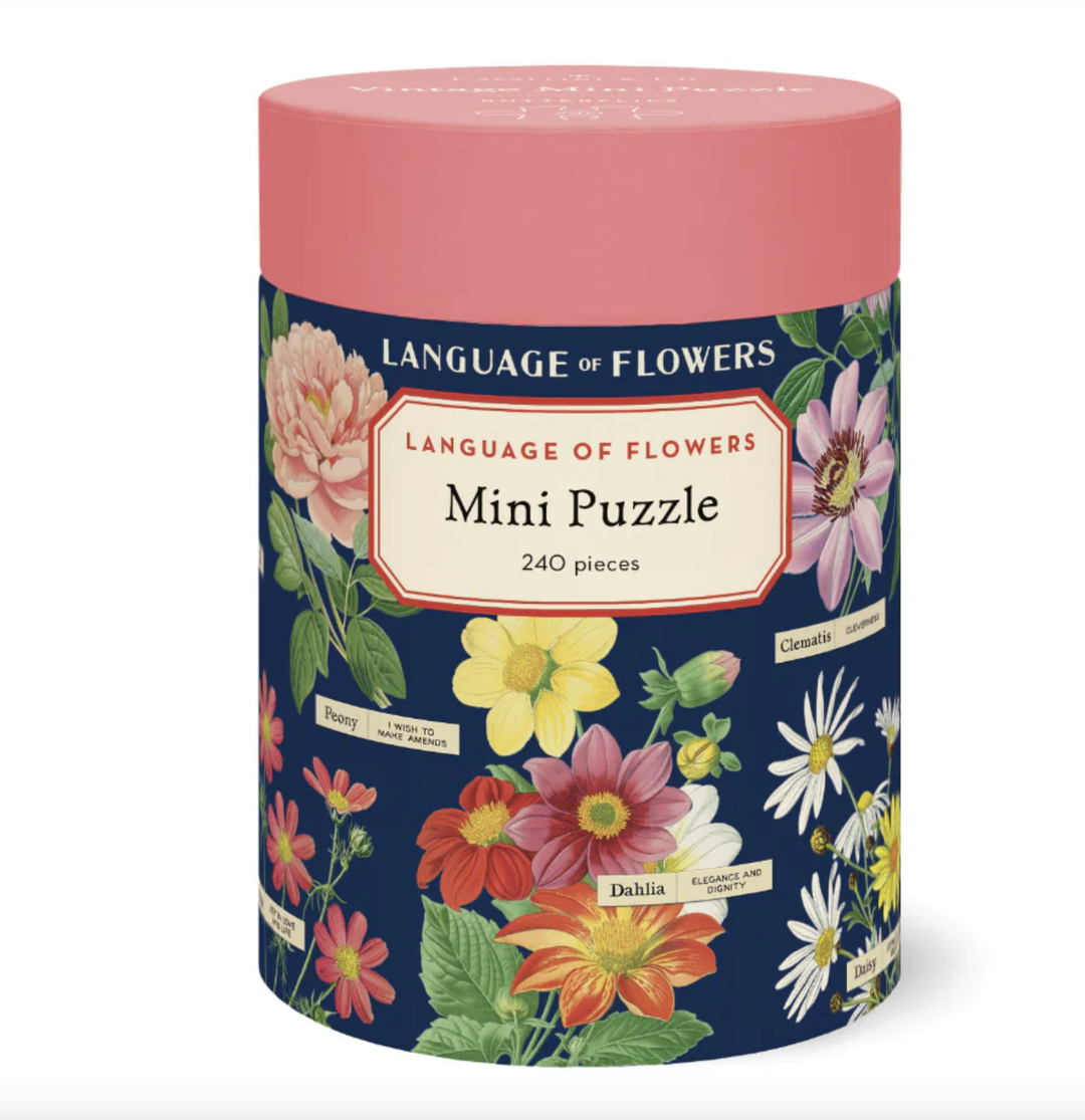 Cavallini & Co. 240 Mini Piece Puzzle - Language Flowers