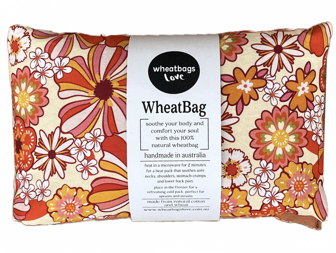 Wheatbags Love - Groovy Flowers Orange Lavender