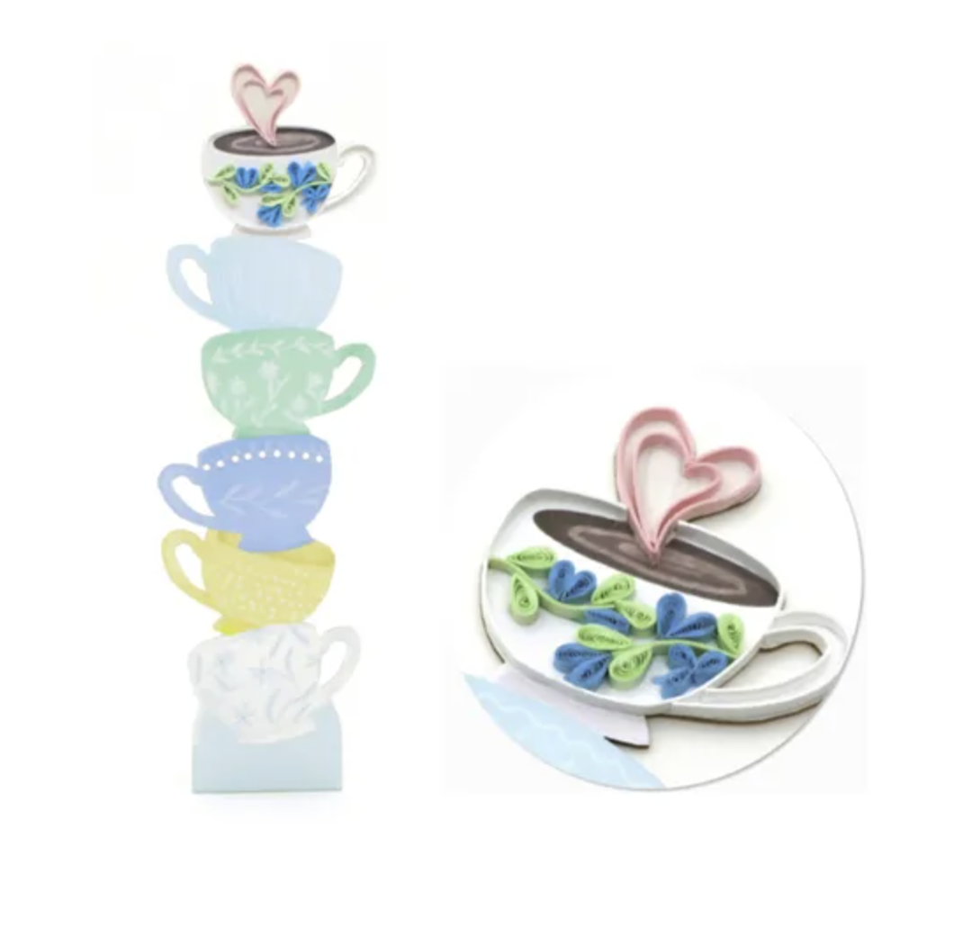 Origamo Bookmark - Teacups
