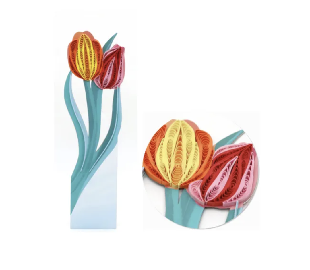 Origamo Bookmark - Tulips