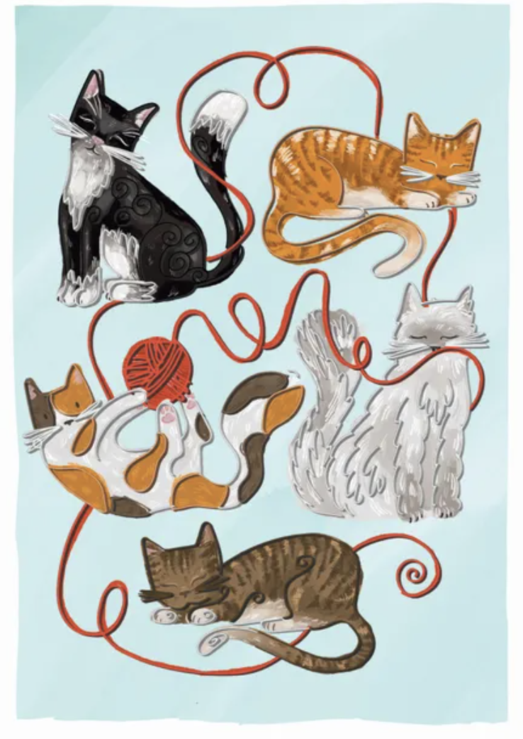 Origamo Quilling Greeting Card - Cats