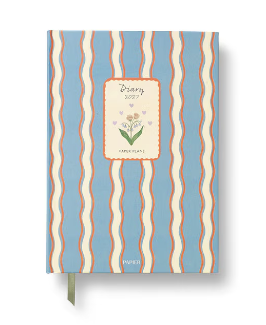2027 Hardcover Weekly Diary - Vintage Stripes