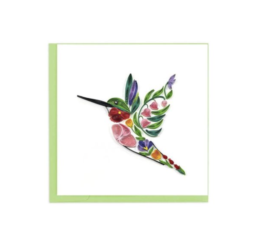 Quilling Card - Floral Bird