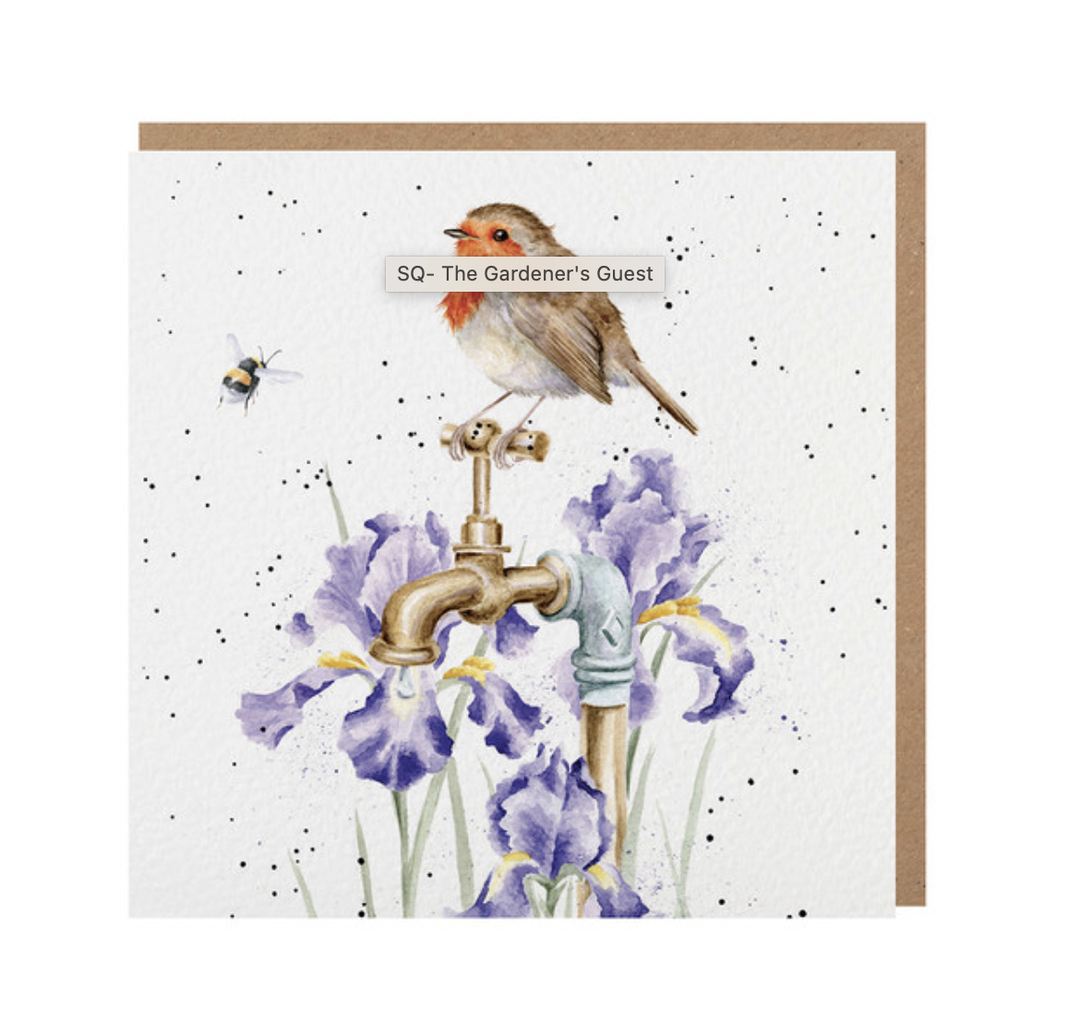 Wrendale Designs Card - The Gardener's Guest