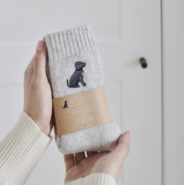 Sweet William Wool Socks - Staffie