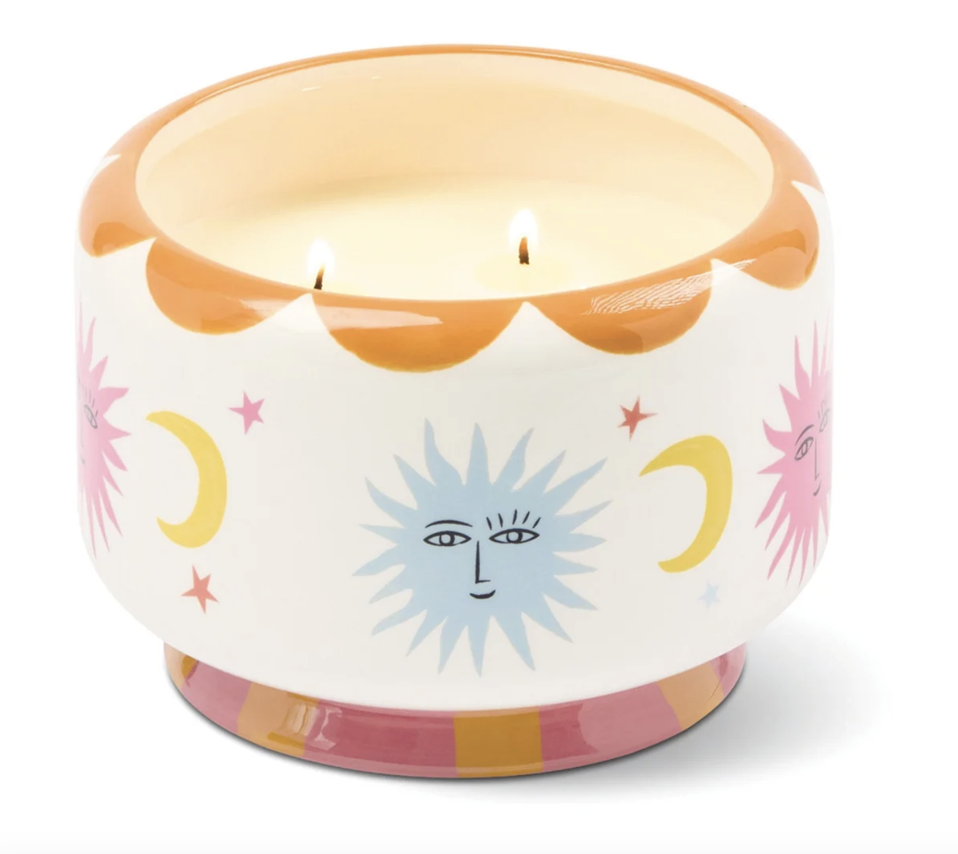 Paddywax 24 oz Ceramic Sun Candle - Orange Blossom