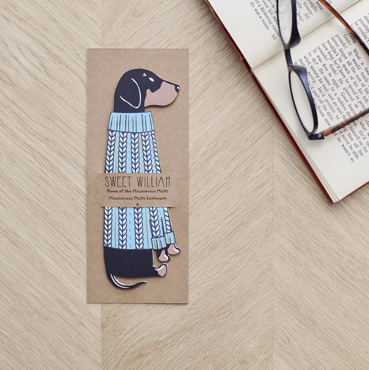 Sweet William Bookmark - Dachshund
